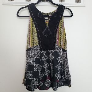 Anthropology detailed tank top